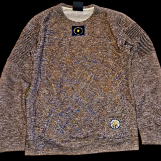 Crewneck marron couleurs métallique