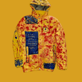 multicolor metallik painting jacket
